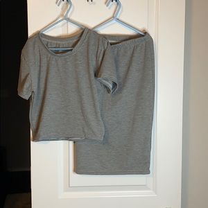 Other - 2 piece crop top and high waisted pencil skirt Other - 2 piece crop top and high waisted pencil skirt